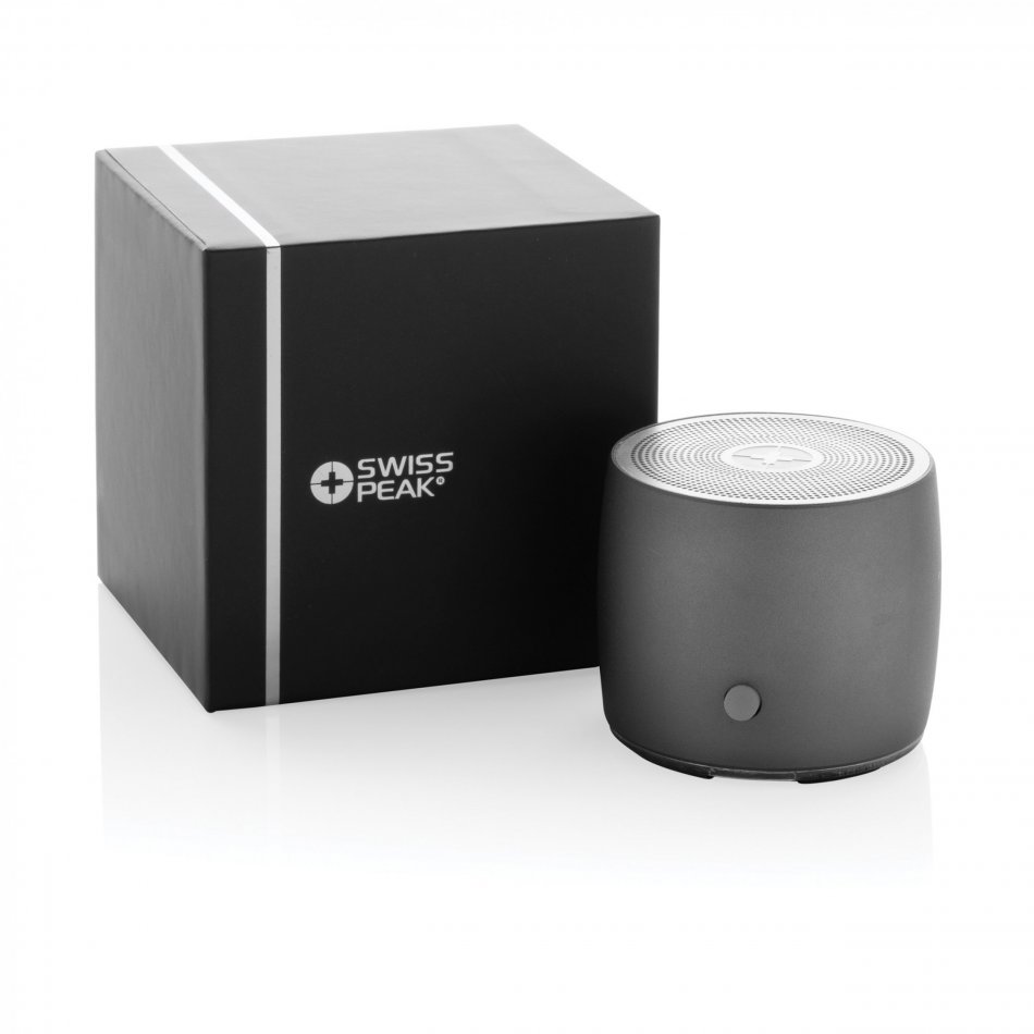 Swiss Peak RCS gerecycled aluminium 3W bass speaker