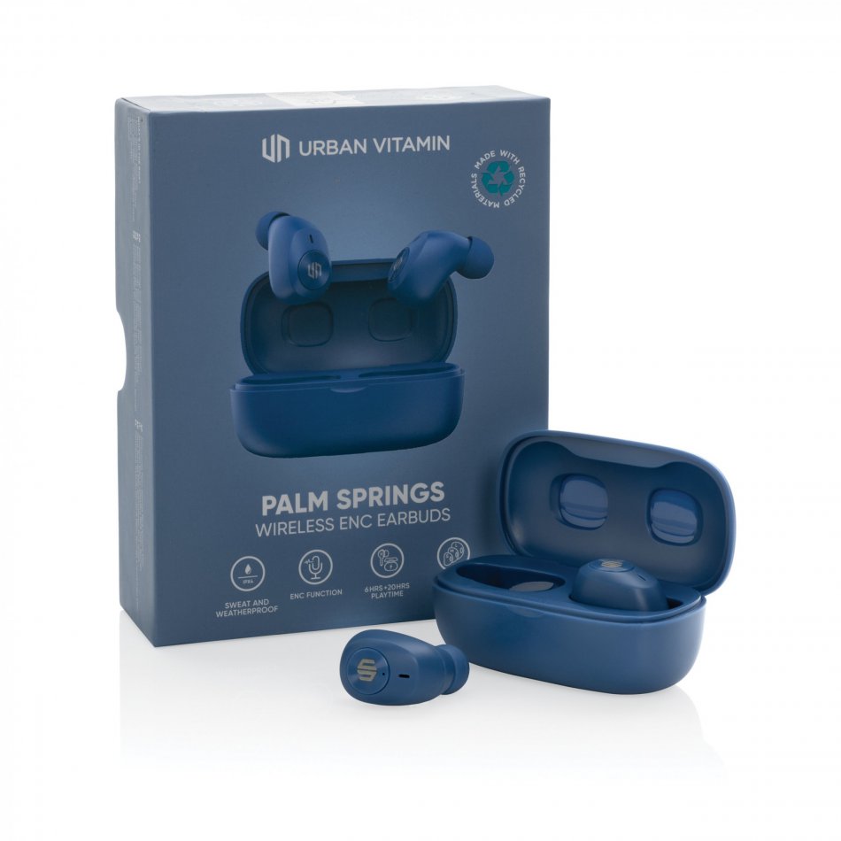 Palm Springs RCS rplastic ENC oordoppen blauw