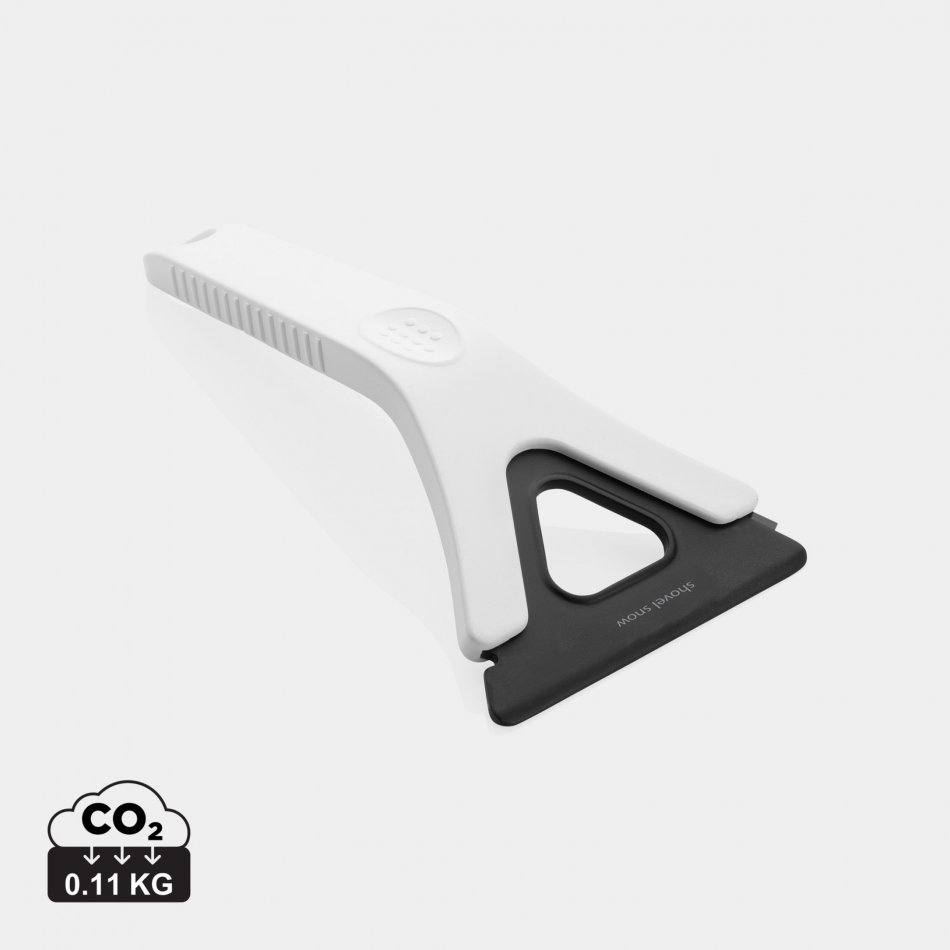 Polard RCS gerecycled plastic ijskrabber 3 in 1 wit