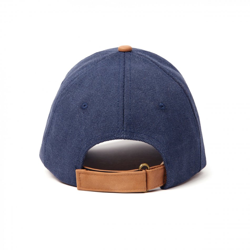 Bosler AWARE™ recycled canvas cap donkerblauw