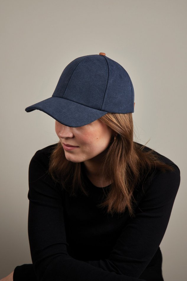 Bosler AWARE™ recycled canvas cap donkerblauw