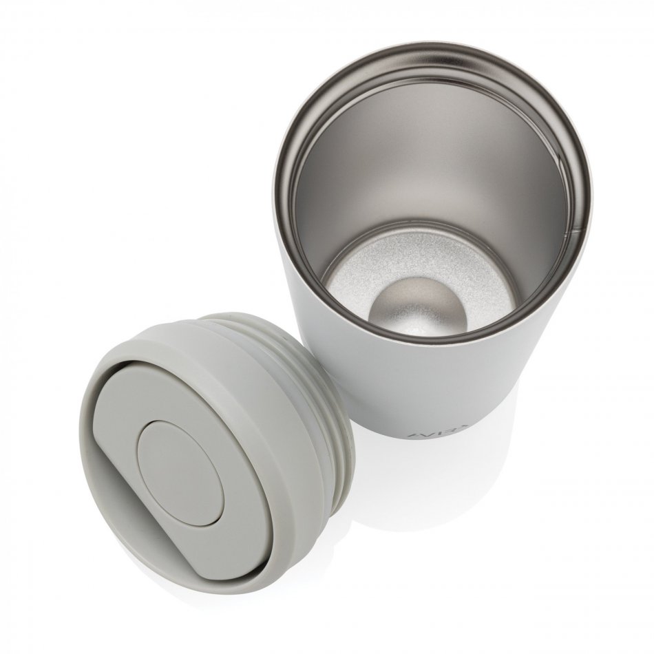 Avira Alix RCS recycled staal klik beker 400ML wit