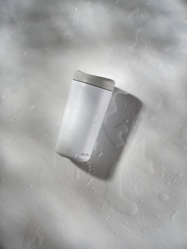 Avira Alix RCS recycled staal klik beker 400ML wit