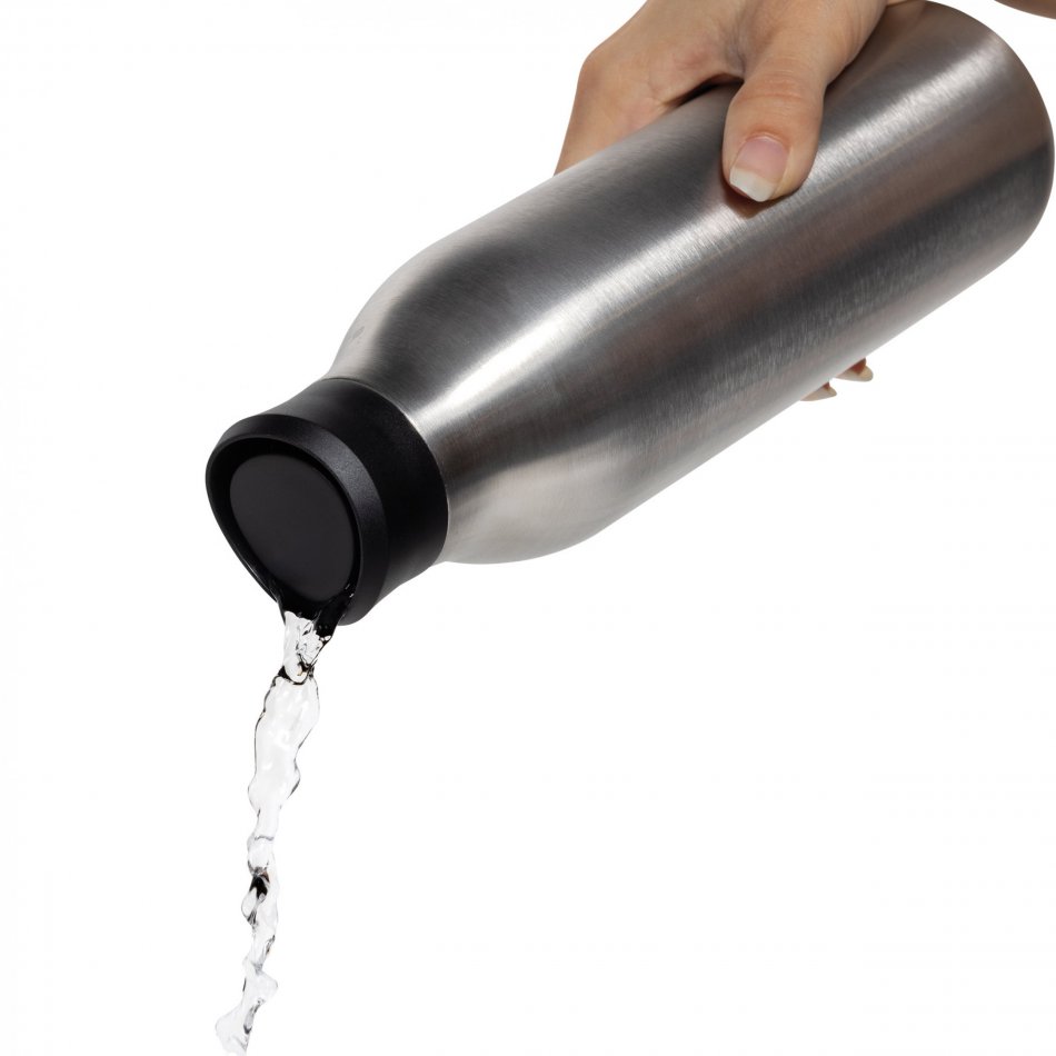 Avira Alok RCS recycled staal 360 waterfles 600ML zilver
