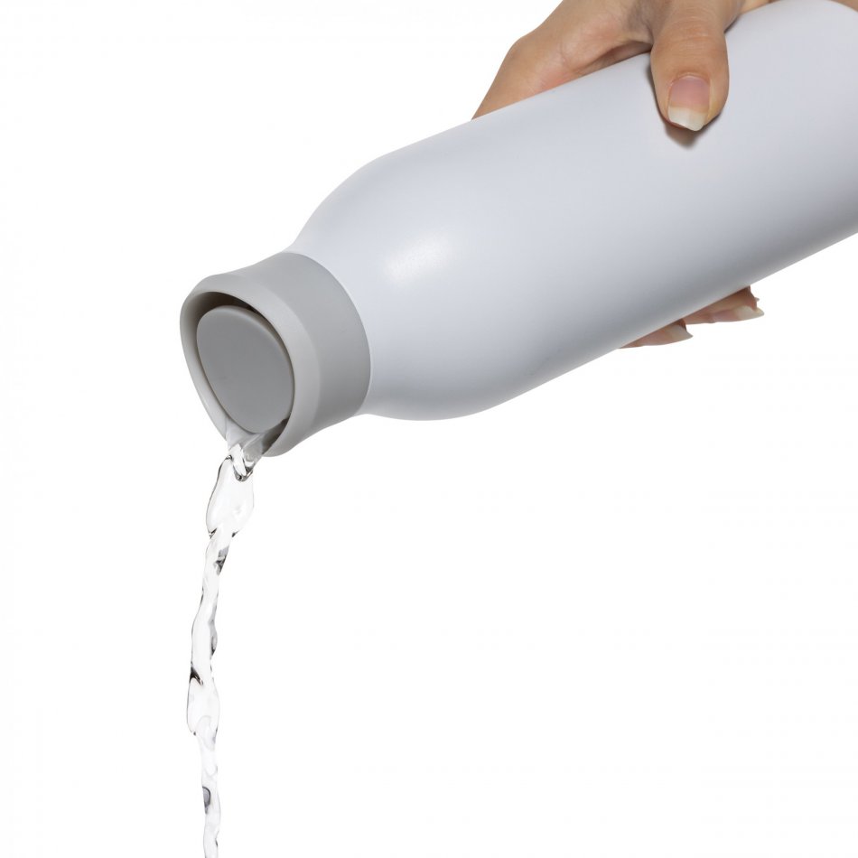 Avira Alok RCS recycled staal 360 waterfles 600ML wit