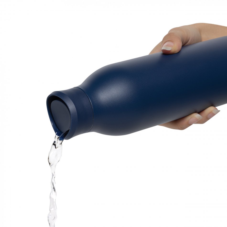 Avira Alok RCS recycled staal 360 waterfles 600ML dblauw