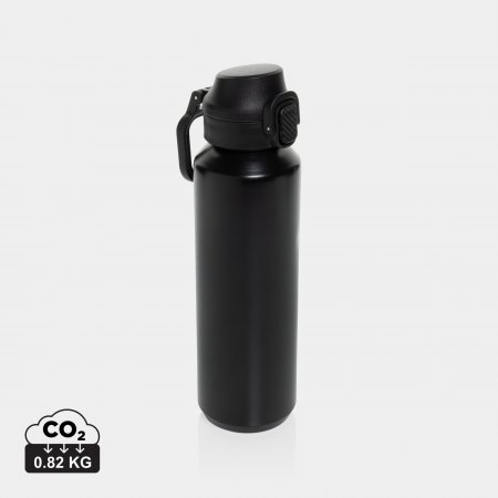Via RCS Re-steel lockable sport bottle 600ML zwart