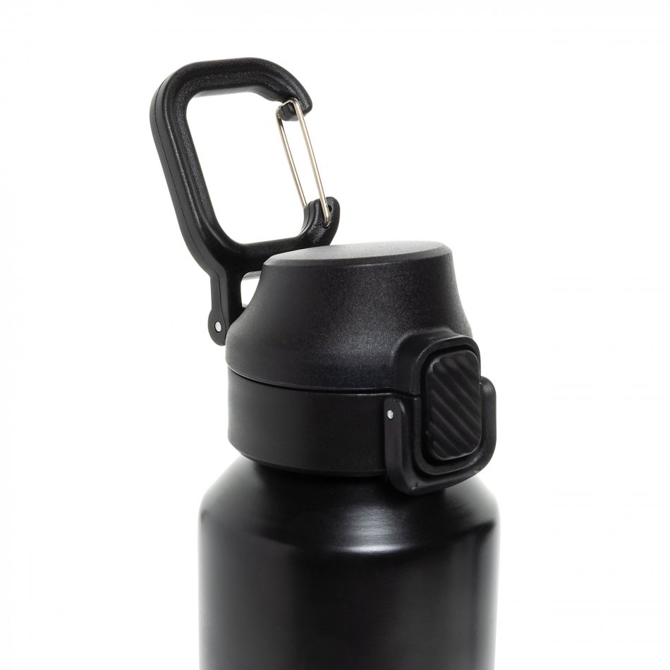 Via RCS Re-steel lockable sport bottle 600ML zwart