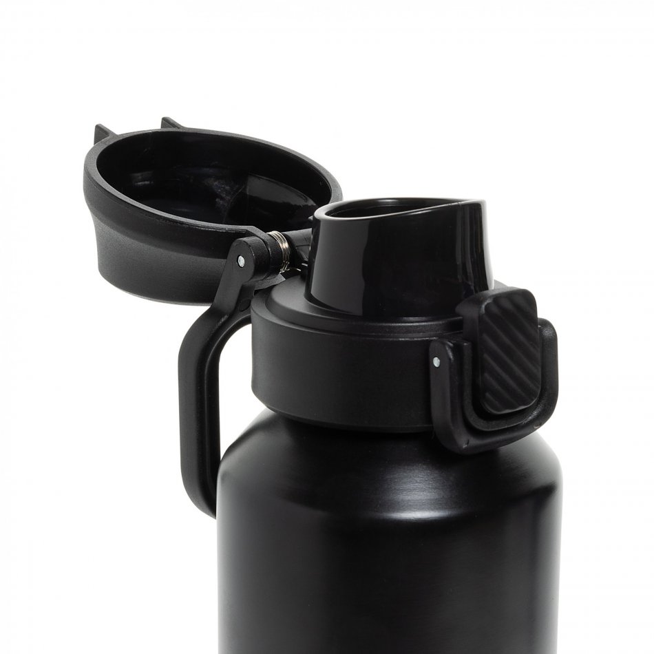 Via RCS Re-steel lockable sport bottle 600ML zwart
