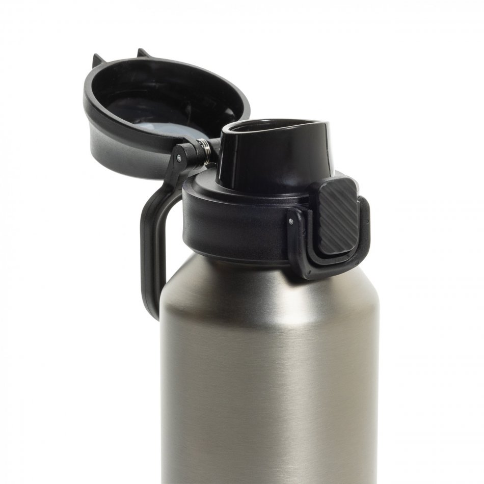Via RCS Re-steel lockable sport bottle 600ML zilver