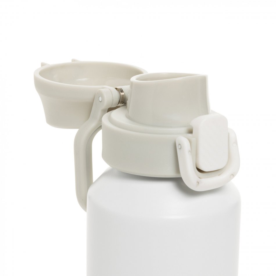 Via RCS Re-steel lockable sport bottle 600ML wit