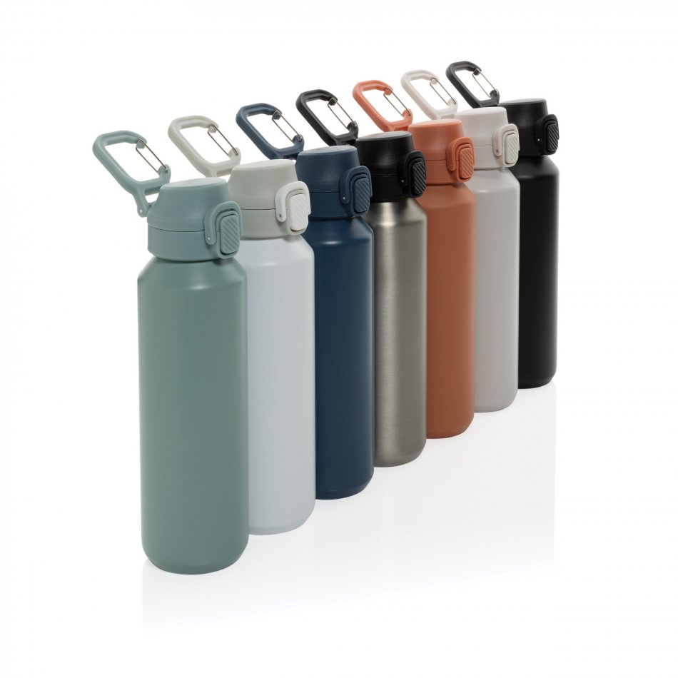 Via RCS Re-steel lockable sport bottle 600ML wit