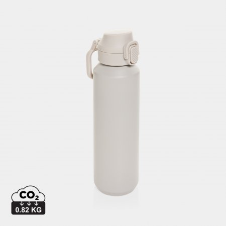 Via RCS Re-steel lockable sport bottle 600ML beige