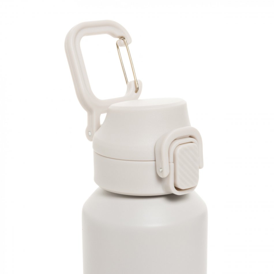Via RCS Re-steel lockable sport bottle 600ML beige