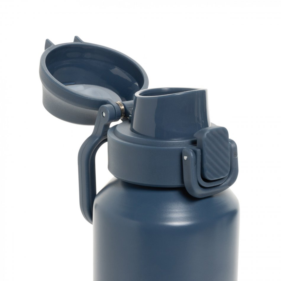 Via RCS Re-steel lockable sport bottle 600ML donkerblauw