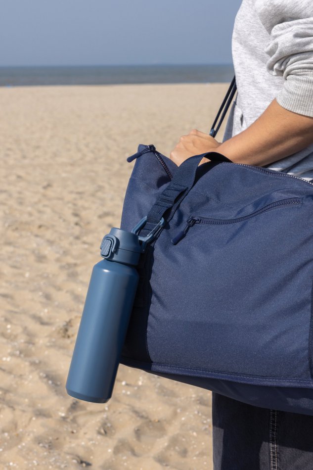 Via RCS Re-steel lockable sport bottle 600ML donkerblauw