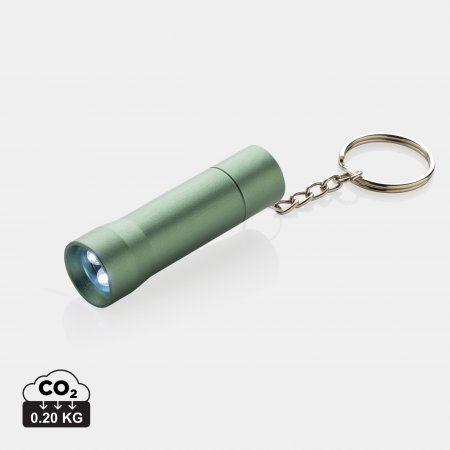 Flash RCS gerecycled aluminium sleutelhanger zaklamp groen