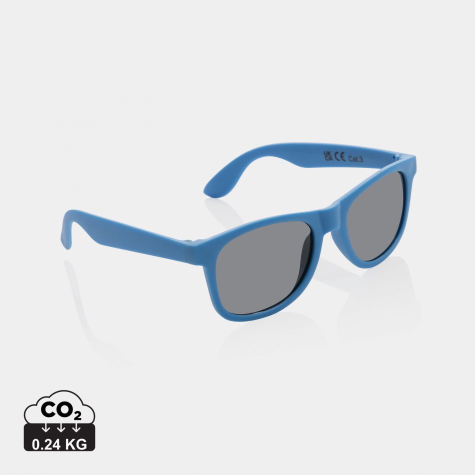 GRS zonnebril van gerecycled PP-plastic blauw