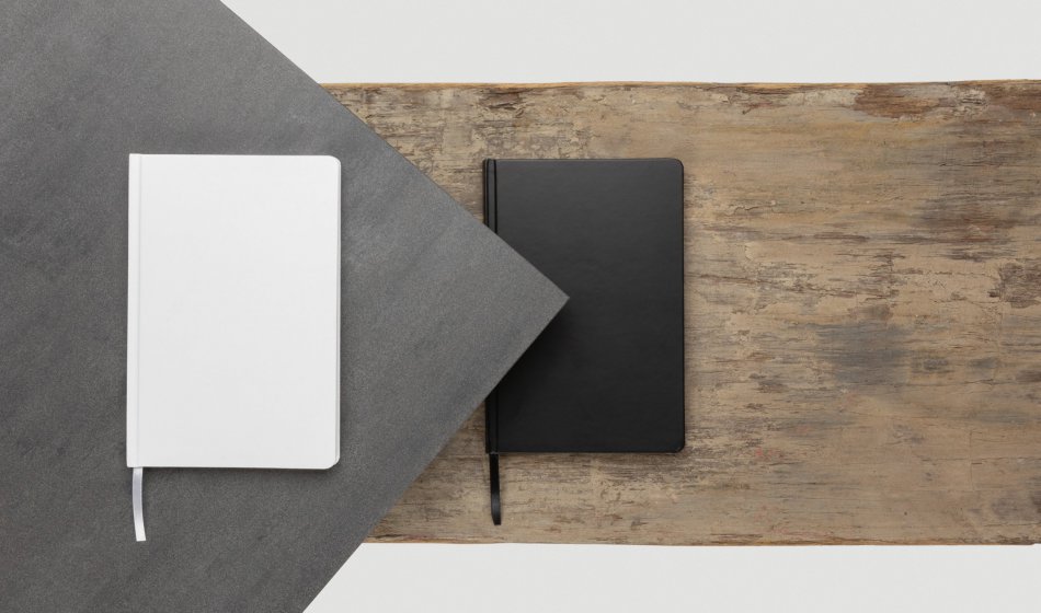Impact hardcover steenpapier notitieboek A5 zwart