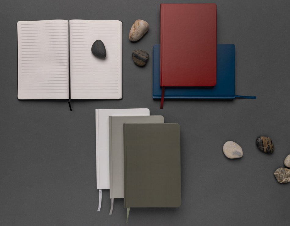 Impact hardcover steenpapier notitieboek A5 wit