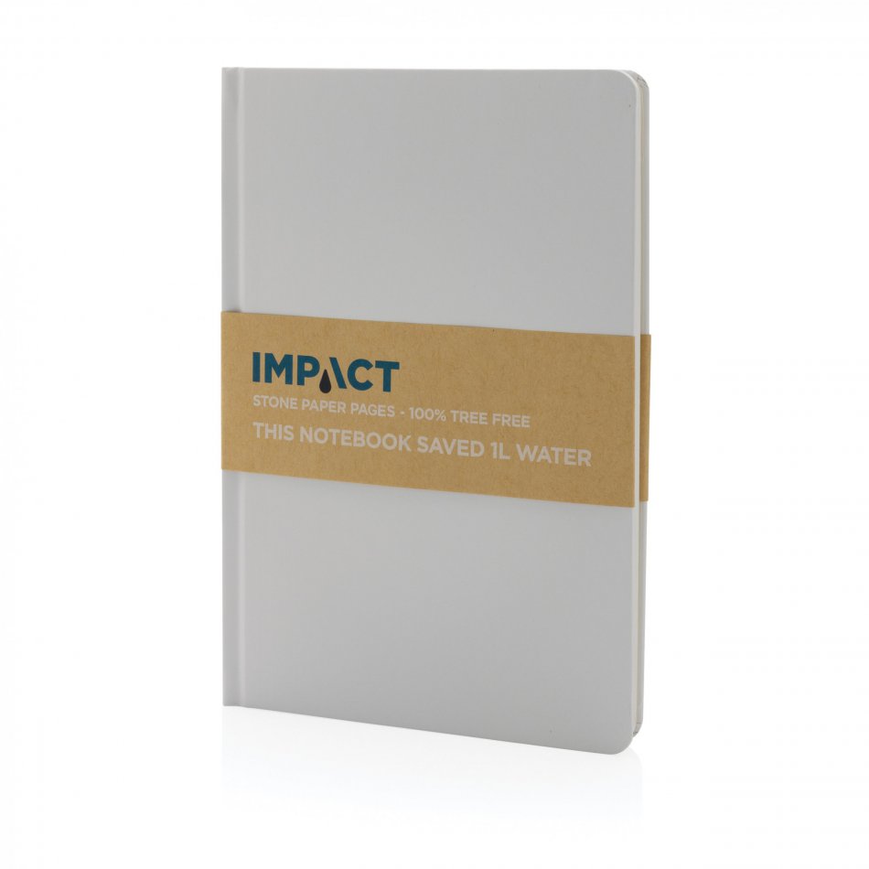 Impact hardcover steenpapier notitieboek A5 wit