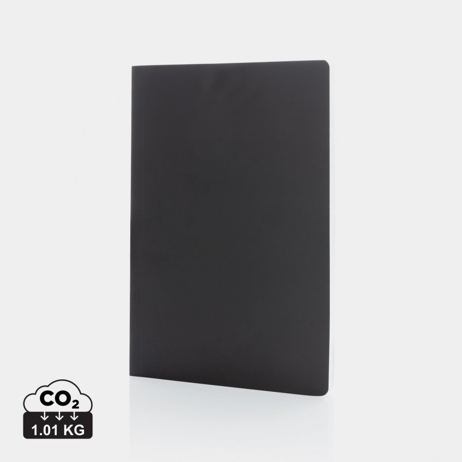 Impact softcover steenpapier notitieboek A5 zwart