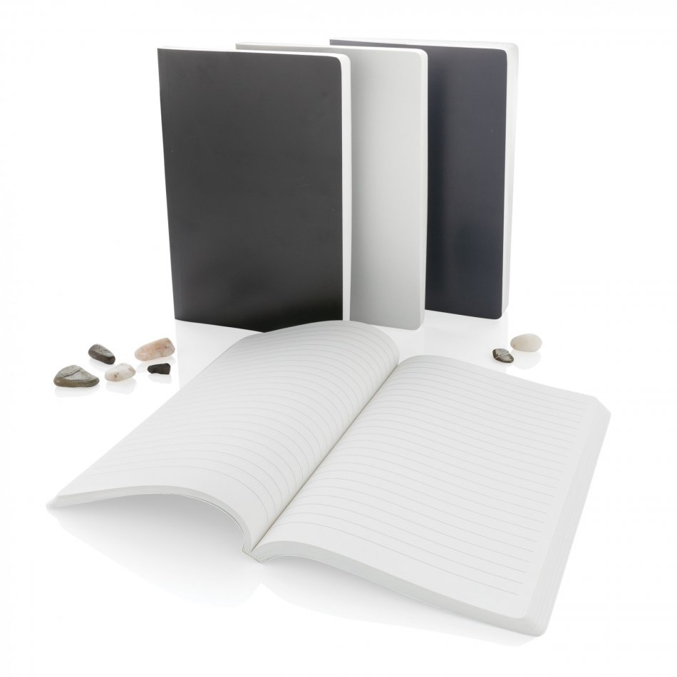 Impact softcover steenpapier notitieboek A5 antraciet