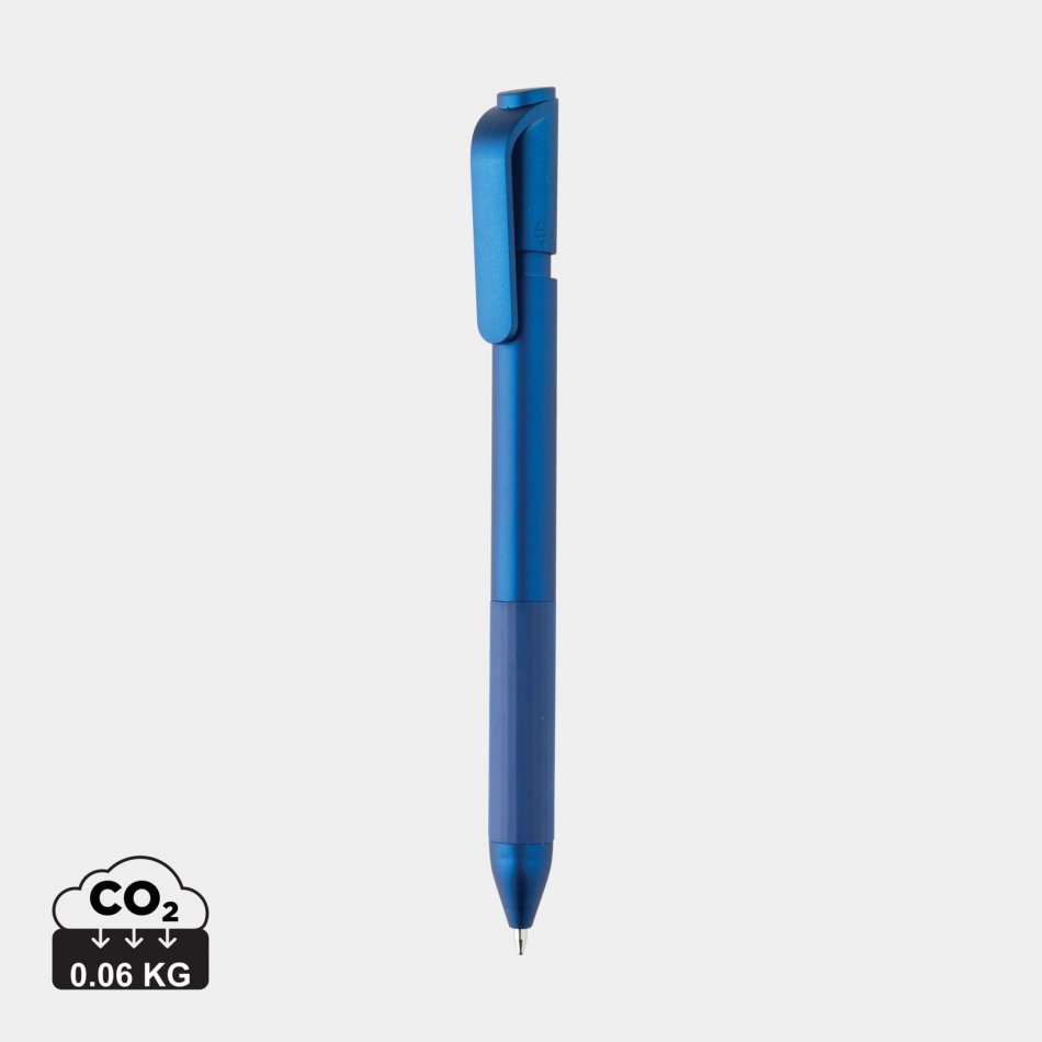 TwistLock GRS gecertificeerde gerecycled ABS balpen blauw