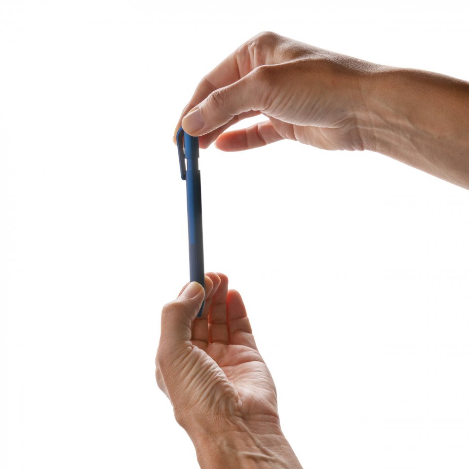 TwistLock GRS gecertificeerde gerecycled ABS balpen blauw
