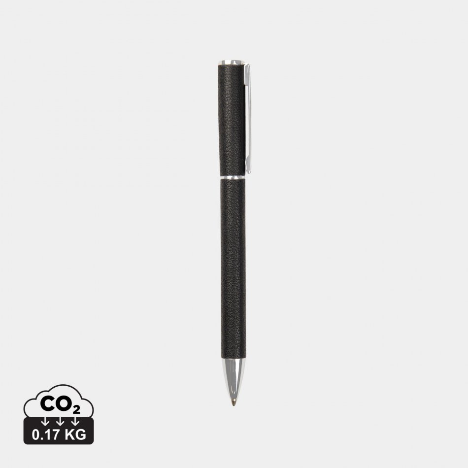 Timo RCS recycled aluminium pen zwart