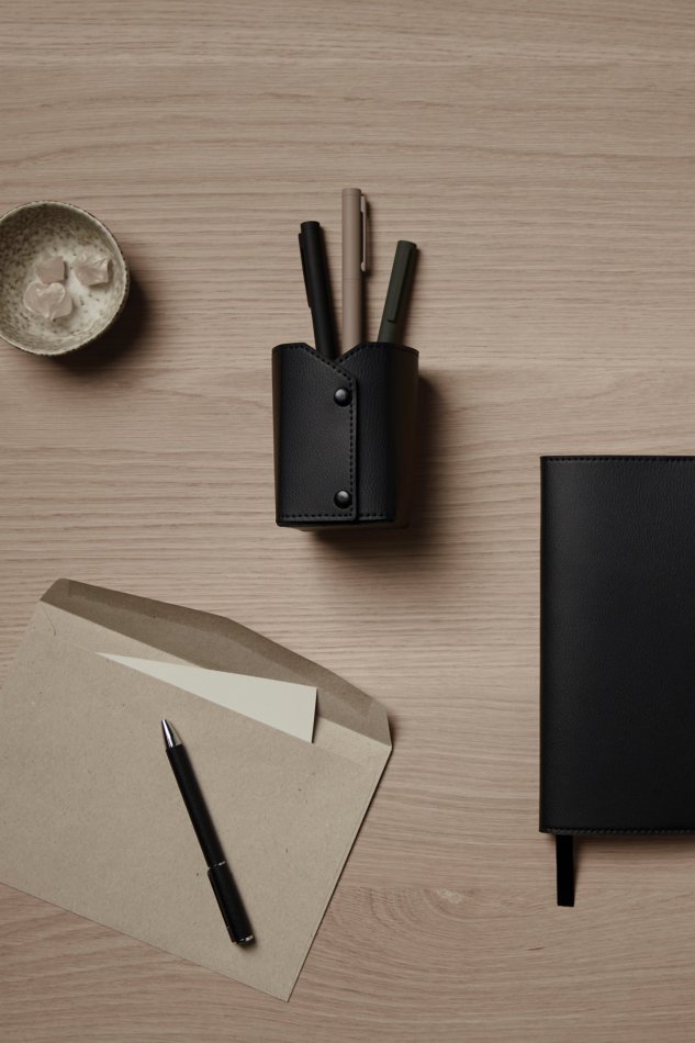 Timo RCS recycled aluminium pen zwart