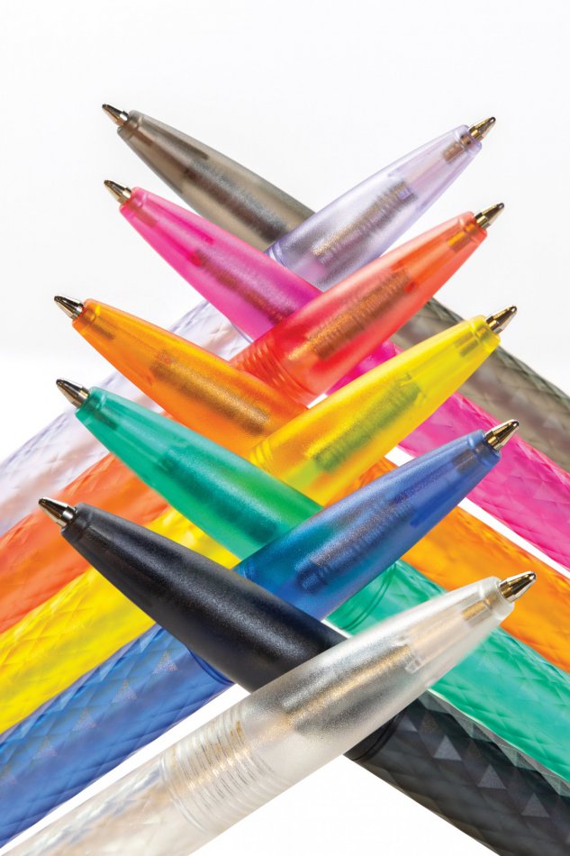 X3 GRS gerecycled PC plastic pen frosted zwart