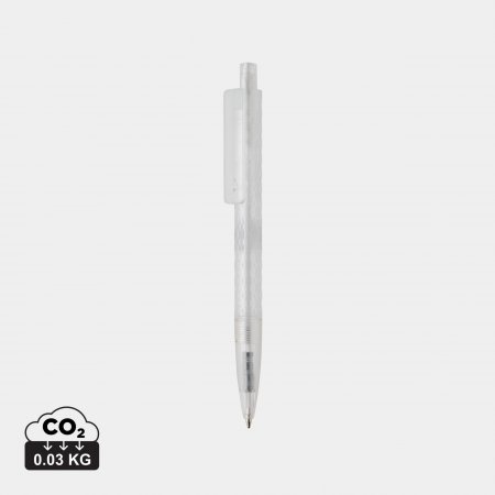 X3 GRS gerecycled PC plastic pen frosted wit