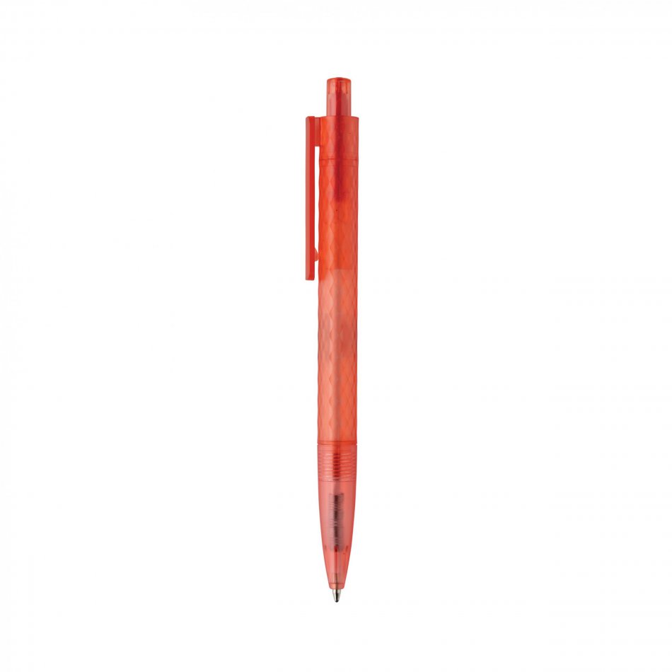 X3 GRS gerecycled PC plastic pen frosted rood