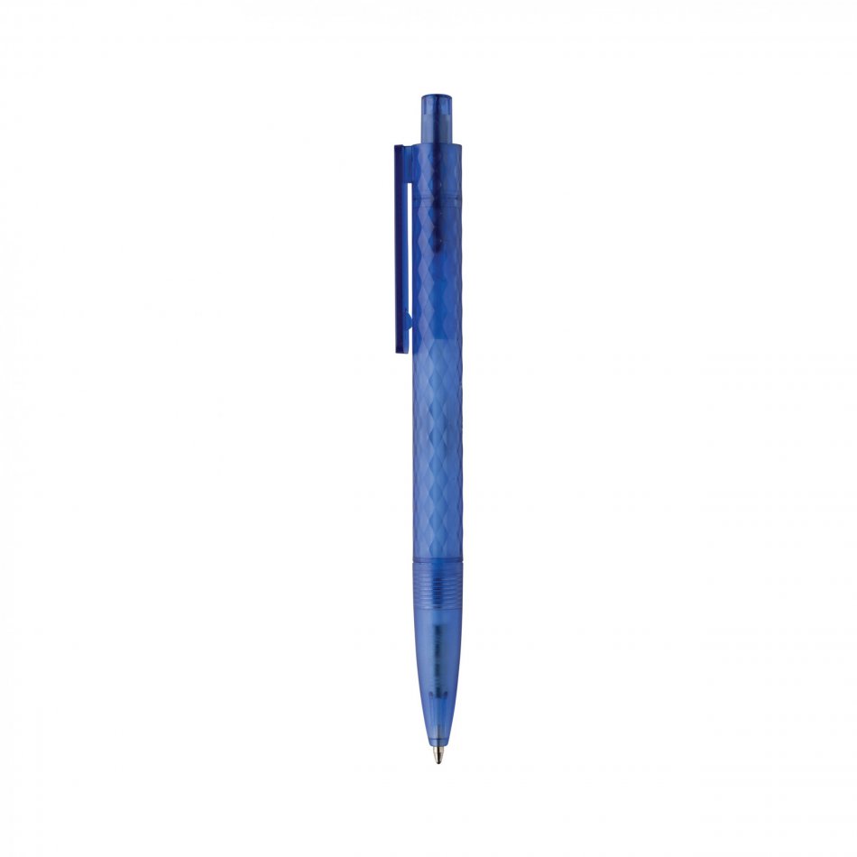 X3 GRS gerecycled PC plastic pen frosted blauw