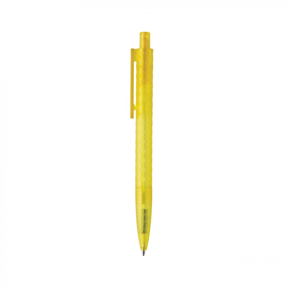 X3 GRS gerecycled PC plastic pen frosted geel