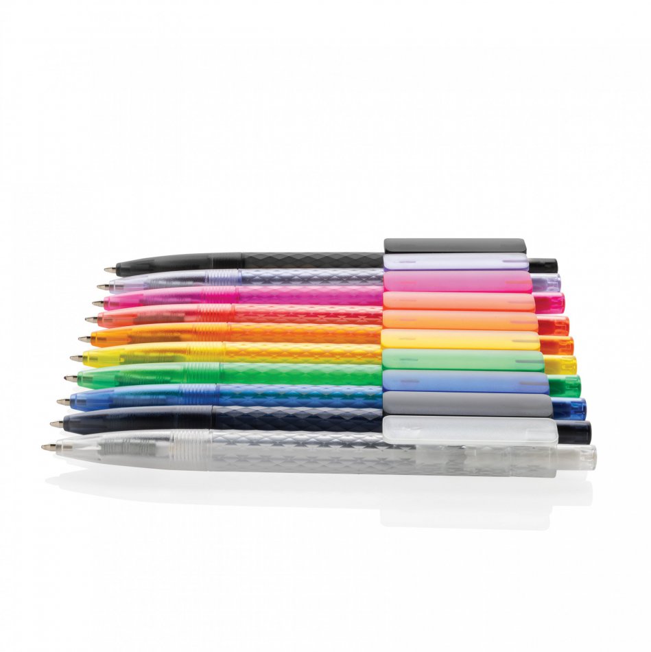 X3 GRS gerecycled PC plastic pen frosted groen