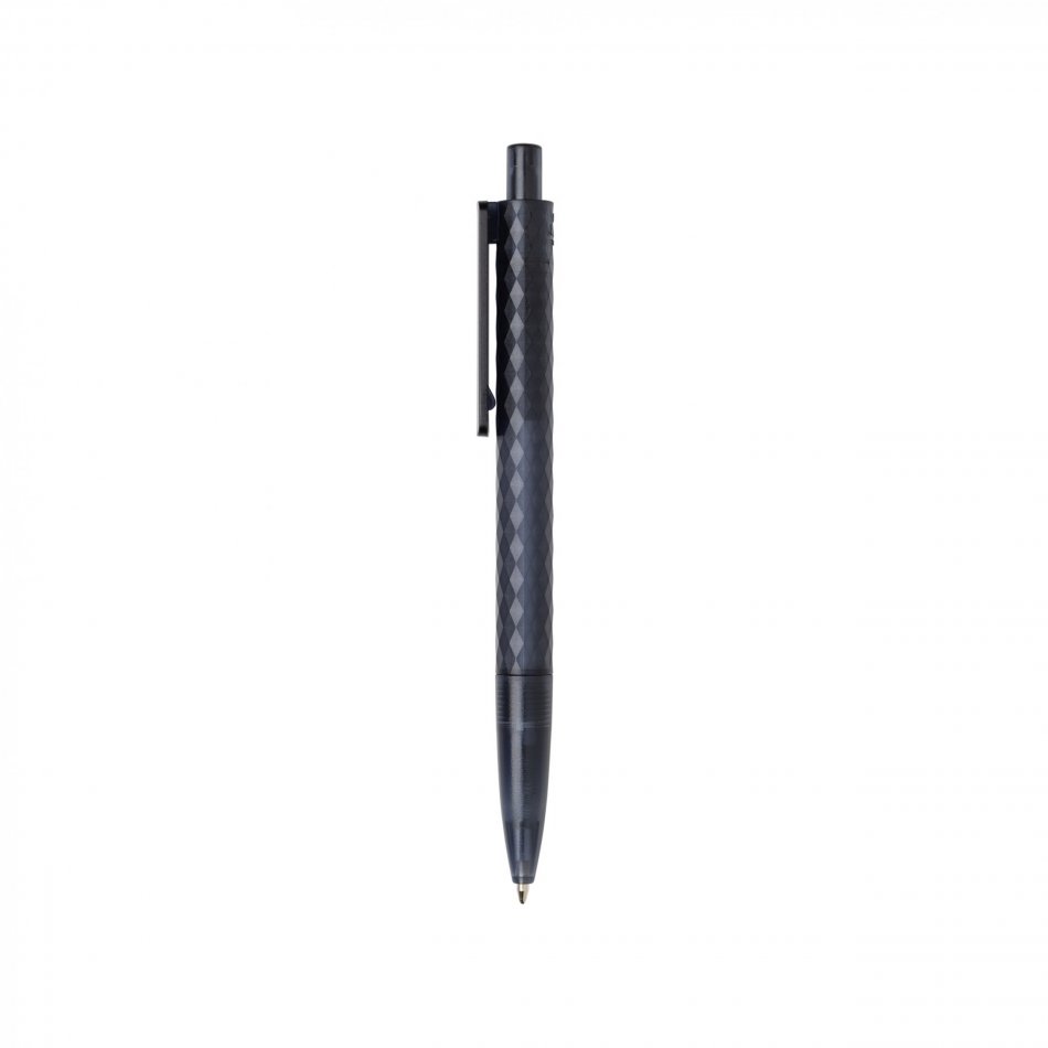 X3 GRS gerecycled PC plastic pen frosted donkerblauw