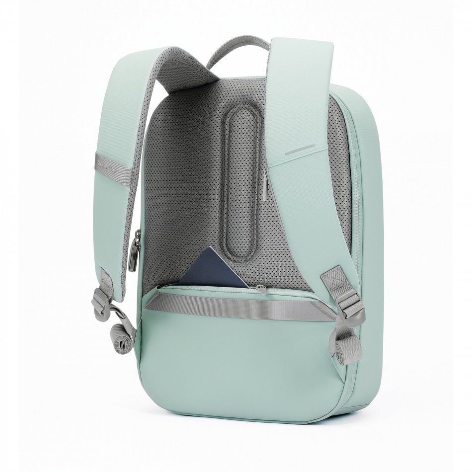 Bobby Edge, anti-diefstal rugzak iceberg green, grijs