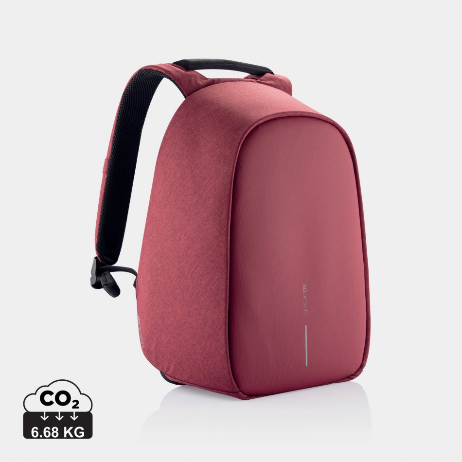 Bobby Hero Regular, anti-diefstal rugzak rood, zwart