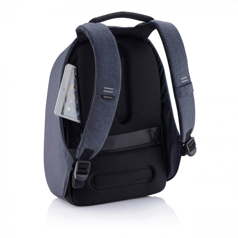 Bobby Hero Regular, anti-diefstal rugzak donkerblauw-zwart