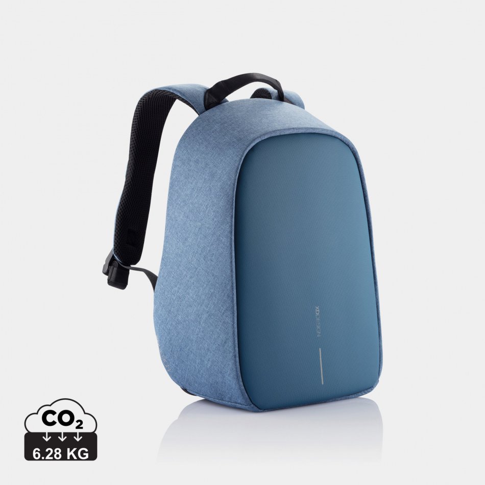 Bobby Hero Small, anti-diefstal rugzak lichtblauw, zwart