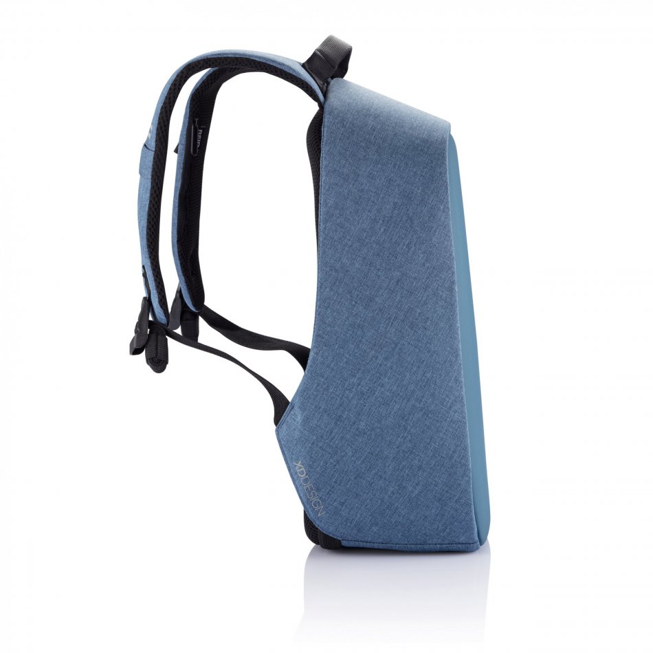 Bobby Hero Small, anti-diefstal rugzak lichtblauw, zwart