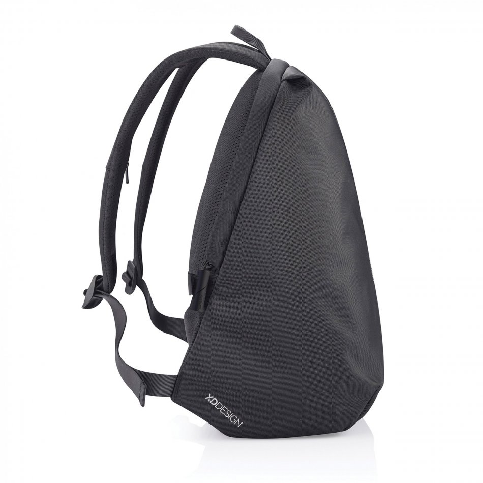 Bobby Soft, anti-diefstal rugzak zwart, groen