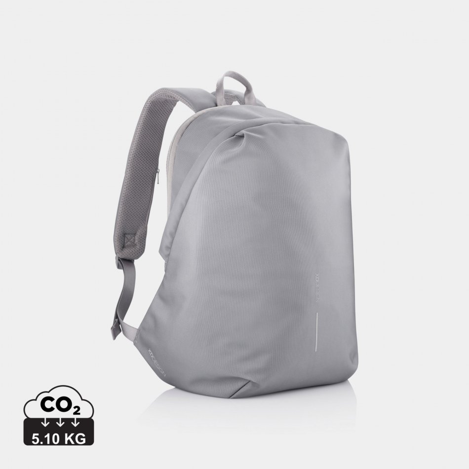 Bobby Soft, anti-diefstal rugzak grijs, blauw
