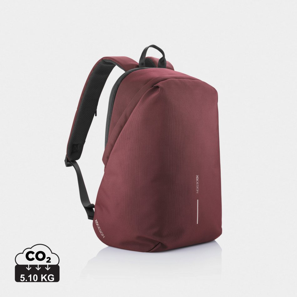 Bobby Soft, anti-diefstal rugzak rood, zwart