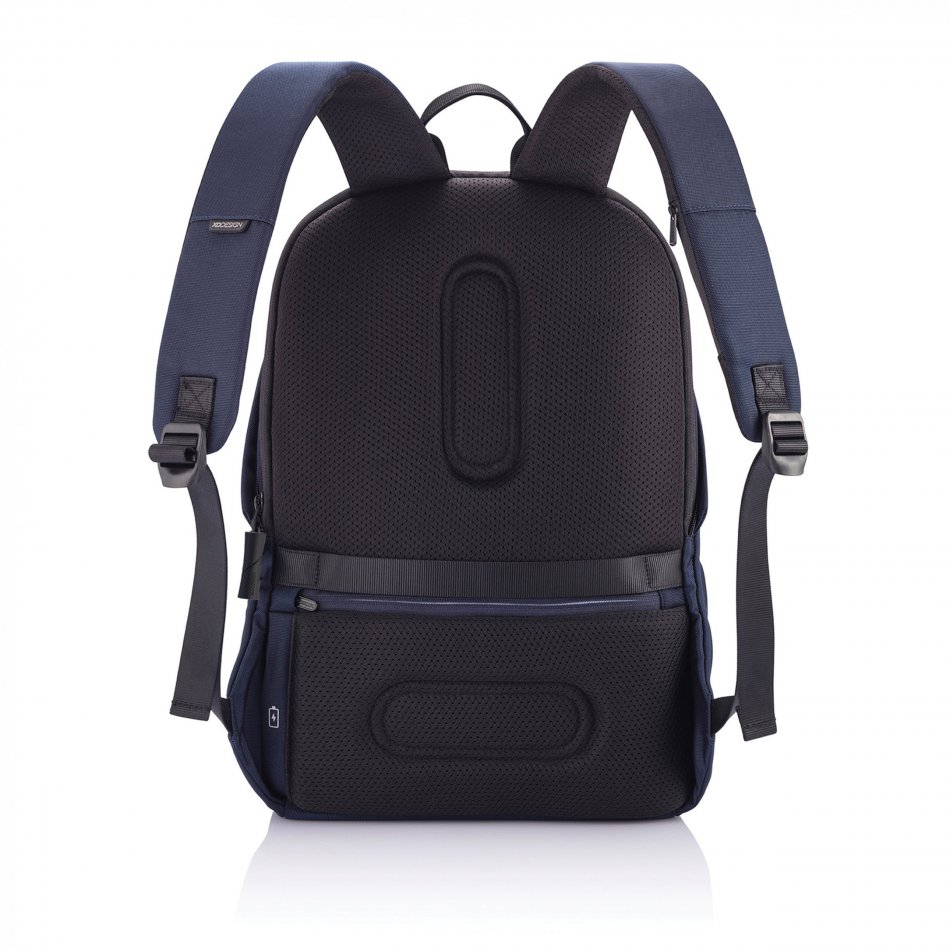 Bobby Soft, anti-diefstal rugzak donkerblauw, zwart