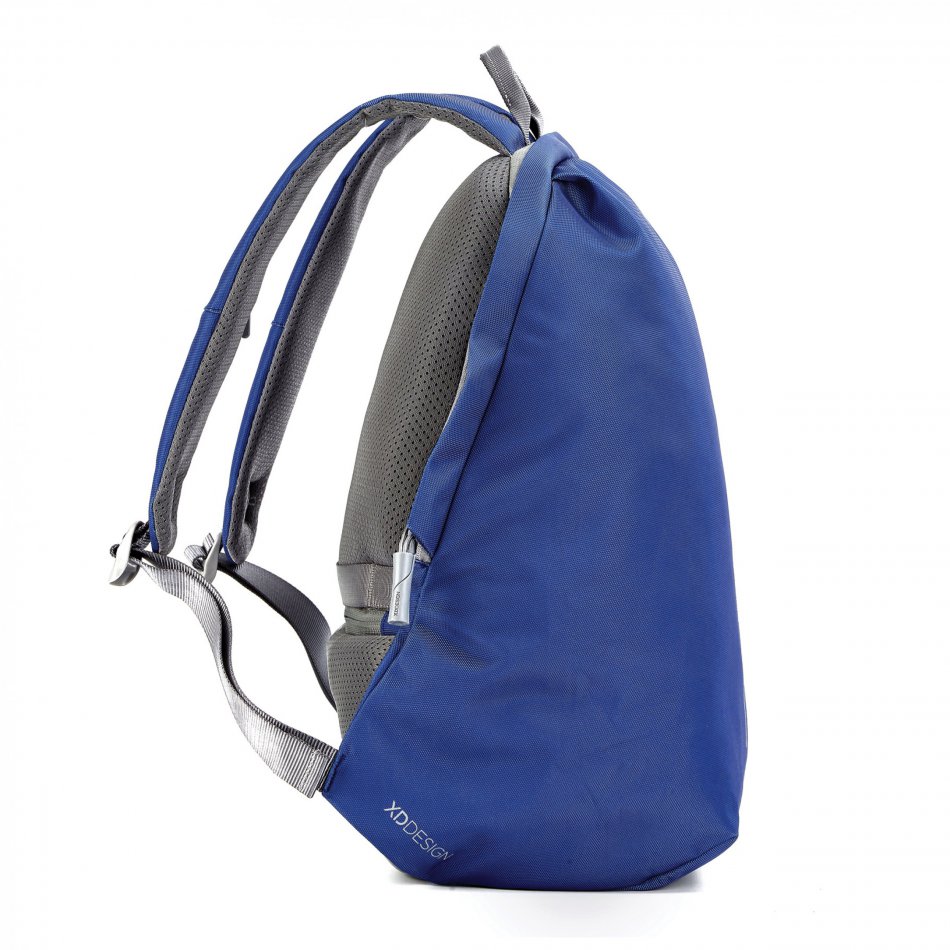 Bobby Soft, anti-diefstal rugzak royal blue, grijs