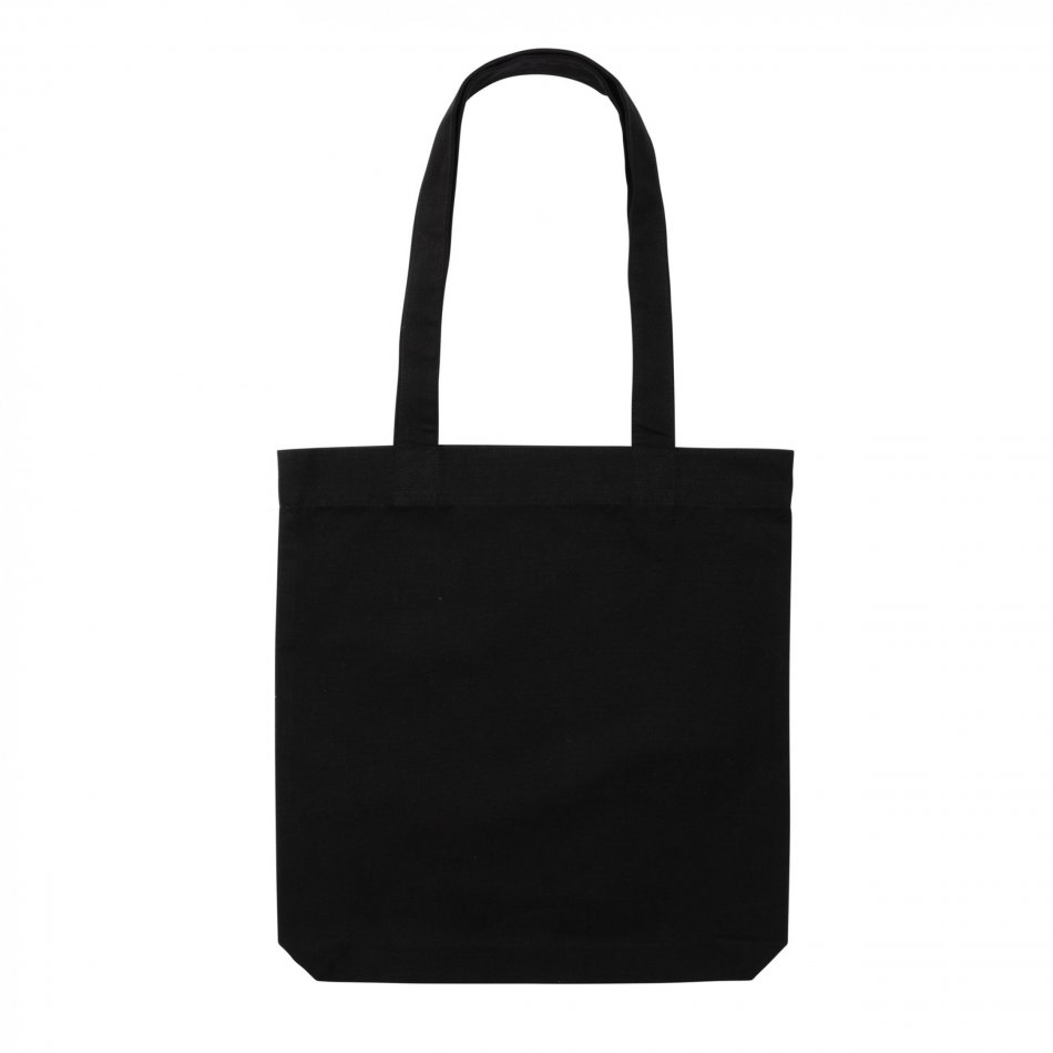 Recycled canvas tas 285gsm ongeverfd zwart