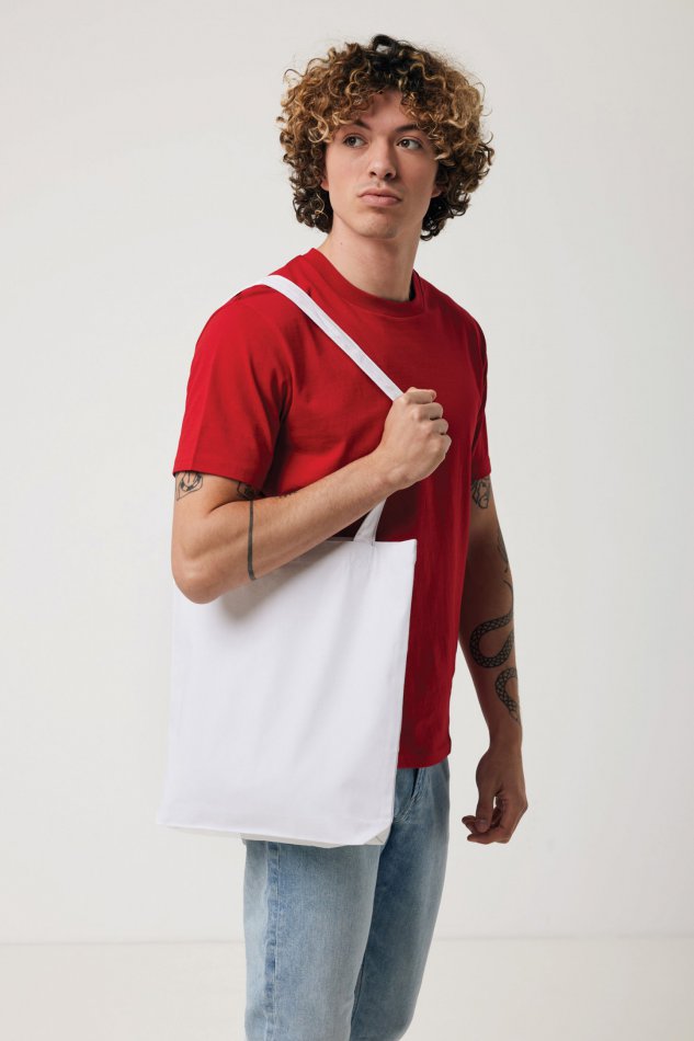 Recycled canvas tas 285gsm ongeverfd wit